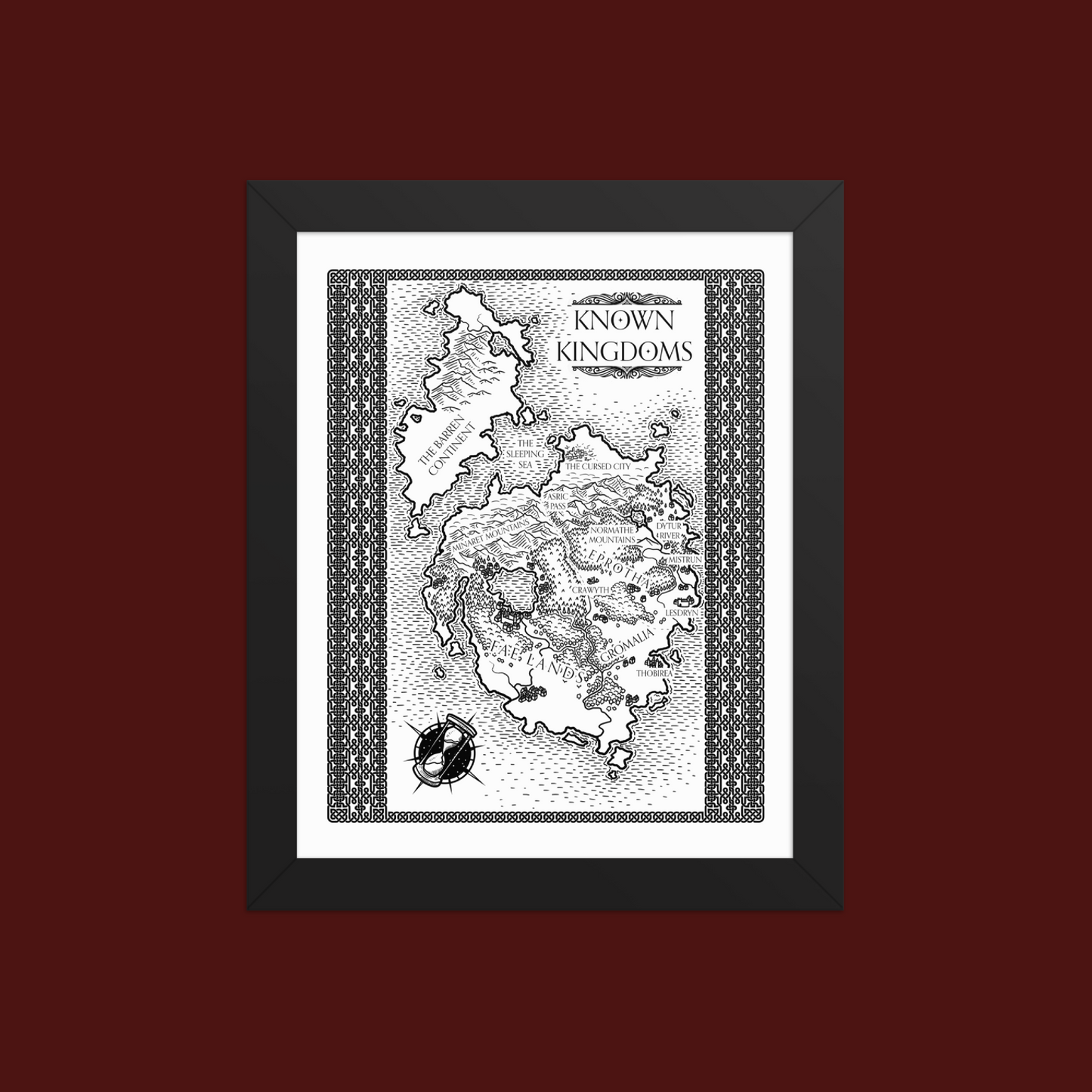 Framed Kingdom of Lies Map