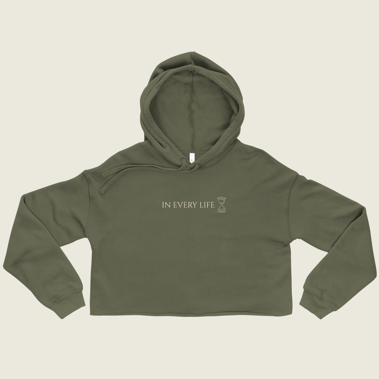 In Every Life Minimal Cropped Hoodie