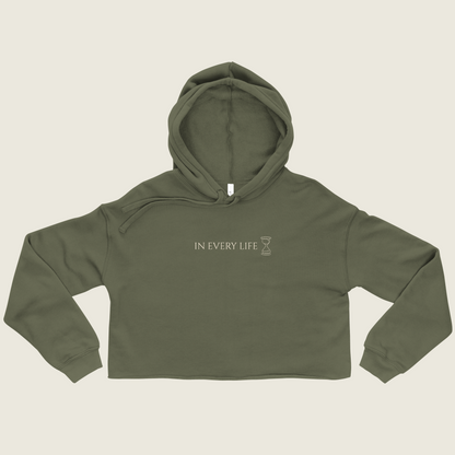 In Every Life Minimal Cropped Hoodie