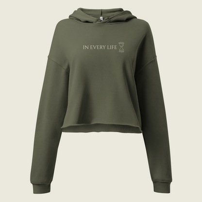 In Every Life Minimal Cropped Hoodie