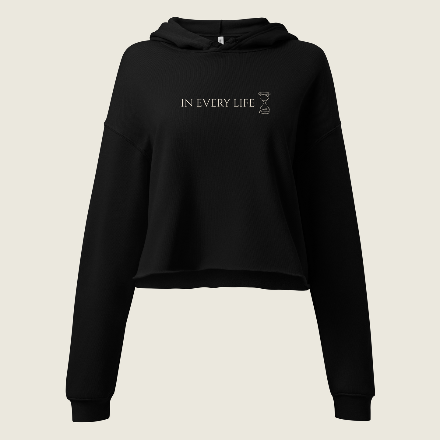 In Every Life Minimal Cropped Hoodie