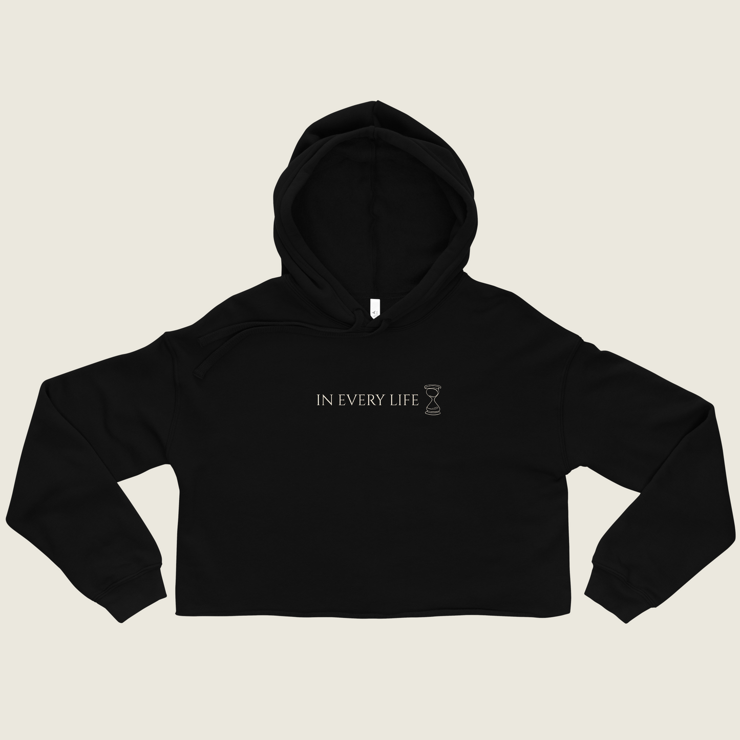 In Every Life Minimal Cropped Hoodie